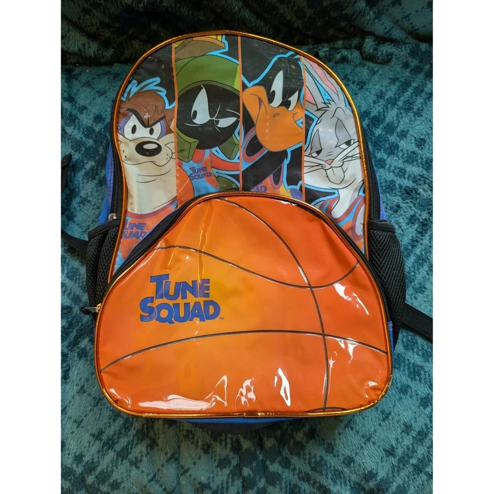 Looney Tunes Space Jam Tune Squad Backpack Bugs Bunny Daffy Duck Taz Blue Orange